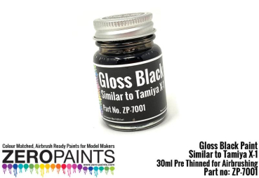 Black Paint 30ml - Similar to Tamiya X1 30ml
